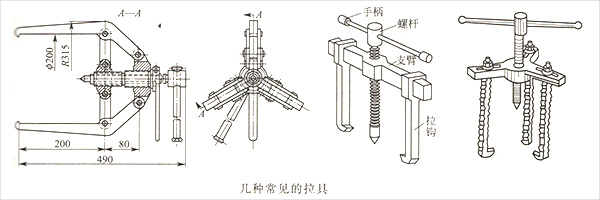 柴油發(fā)電機常用工具拉具 柴油發(fā)電機常用工具拉具